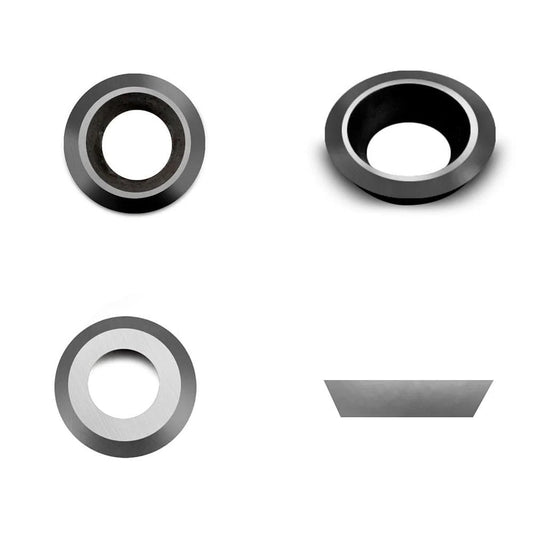 Ci5 NR Woodturning Negative Rake 8.9mm Round Carbide Cutter for EWT Finishers Hollowers, 10Pcs