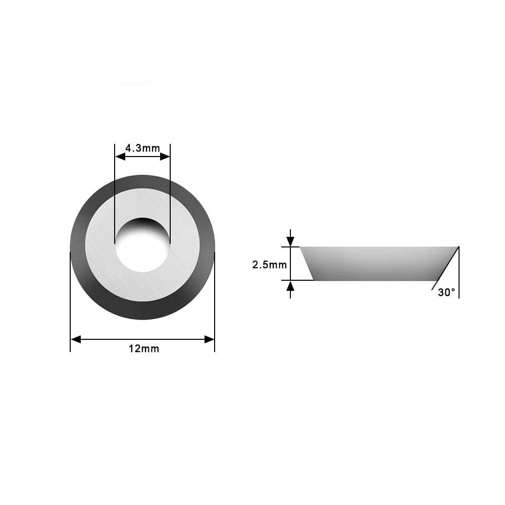 Ci3 Insert Array Ci3 Woodturning Negative Rake Carbide Insert Cutter 12x2.5mm – Hopson Tools