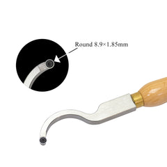 Woodturning Carbide Lathe Tool Full Size Swan Neck Hollower Round Tip