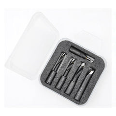 Solid Carbide Bit for Domino Jointing Machines Cutter Set Includes 5 Solid Carbide Bits with Diameters of 4mm,5mm,6mm,8mm and 10mm