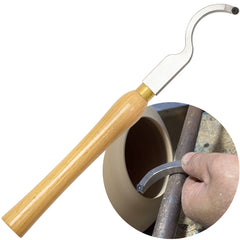 Woodturning Carbide Lathe Tool Full Size Swan Neck Hollower Round Tip