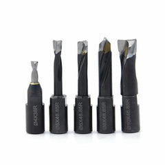 Solid Carbide Bit for Domino Jointing Machines Cutter Set Includes 5 Solid Carbide Bits with Diameters of 4mm,5mm,6mm,8mm and 10mm