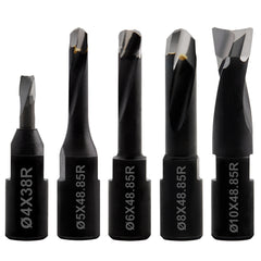 Solid Carbide Bit for Domino Jointing Machines Cutter Set Includes 5 Solid Carbide Bits with Diameters of 4mm,5mm,6mm,8mm and 10mm