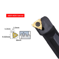 Hopson Tools 16ERAG55 CNC Lathe Indexable Threading Carbide Insert Blade