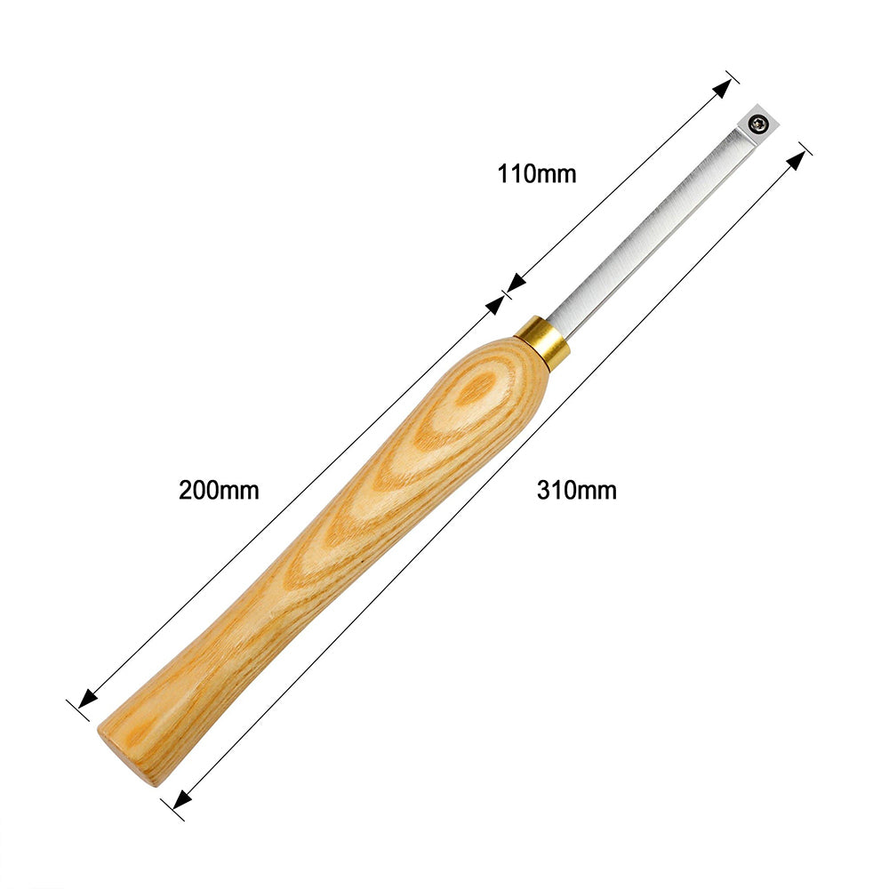 Woodturning Carbide Lathe Tool Mini Size Rougher Square Tip Chisel for Wood Hobbyist or DIY or Carpenter.