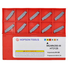HOPSON TOOLS MGMN of CNC Carbide Inserts for Turning Steel Metal lathe Cutting Tools, 10 PCS.