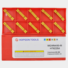 HOPSON TOOLS MGMN of CNC Carbide Inserts for Turning Steel Metal lathe Cutting Tools, 10 PCS.